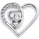 ボディキャンディー ピアス アメリカ 日本未発売 ブランド Body Candy Womens 16G 316L Steel Clear Accent Right Heart Closure Ring Daith Helix Tragus Rook 1/4"ボディキャンディー ピアス アメリカ 日本未発売 ブランド