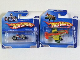 ホットウィール マテル ミニカー ホットウイール Hot Wheels 2010, Set of 2 Cars: HW Garage Go Kart (Blue w/Red) & HW Racing Mad Propz (Orange w/Yellow) [Short Card w/Plastic Blisters].ホットウィール マテル ミニカー ホットウイール