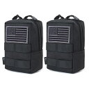 タクティカルポーチ ミリタリーポーチ サバイバルゲーム サバゲー アメリカ 2 Pack Molle Pouches - Tactical Compact Wa...