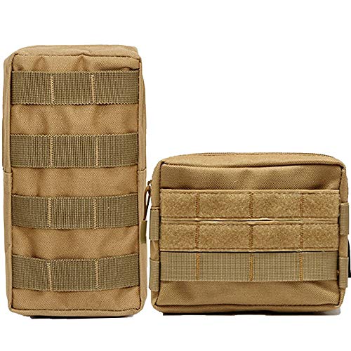 タクティカルポーチ ミリタリーポーチ サバイバルゲーム サバゲー アメリカ Hoanan 2 Pack Molle Pouch Tactical EDC Pouch Admin Organizer Gadget Gear Pouch for Military Backpack(2 Pack-タクティカルポーチ ミリタリーポーチ サバイバルゲーム サバゲー アメリカ