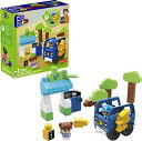 メガブロック メガコンストラックス 組み立て 知育玩具 MEGA BLOKS Fisher-Price Toddler Building Blocks, Green Town Charge Go Buswith 34 Pieces, 2 Figures, Toy Gift Ideas for Kidsメガブロック メガコンストラックス 組み立て 知育玩具