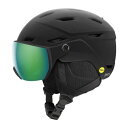 Xm[{[h EB^[X|[c COf [bpf AJf SMITH Youth Survey Jr. MIPS Snowboard Helmet with Built in Goggle (Matte White (Green Mirror), SmallXm[{[h EB^[X|[c COf [bpf AJf