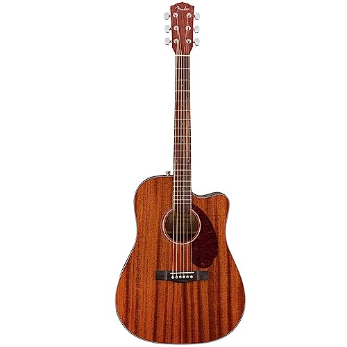 ե ƥå ľ͢ Fender CD-140SCE All-Mahogany Dreadnought Cutaway Acoustic Electric Guitar, with 2-Year Warranty, Fishman Pickup and Preamp System, Natural, with Caseե ƥå ľ͢