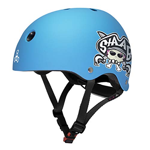 إå ܡ ȥܡ ǥ ľ͢ Triple Eight Lil 8 Dual Certified Sweatsaver Kids Skateboard and Bike Helmet with Padded Chin Buckle, White Glossy, (3930)إå ܡ ȥܡ ǥ ľ͢