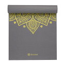 ヨガマット フィットネス Gaiam Citron Sundial Prem Print Yoga Mat 6 Mm, 1 EAヨガマット フィットネス