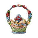エネスコ Enesco 置物 インテリア 海外モデル アメリカ Jim Shore Easter Basket with 4 Eggs 17th Annual ...