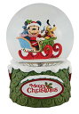 エネスコ Enesco 置物 インテリア 海外モデル アメリカ Disney Traditions Mickey and Minnie Waterballエネス...