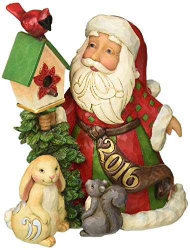 GlXR Enesco u CeA COf AJ Enesco Gift Jim Shore Heartwood Creek Santa with BirdhouseGlXR Enesco u CeA COf AJ