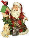 エネスコ Enesco 置物 インテリア 海外モデル アメリカ Enesco Gift Jim Shore Heartwood Creek Santa with...