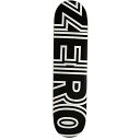 デッキ スケボー スケートボード 海外モデル 直輸入 Zero Skateboards Deck Bold Black 8.0