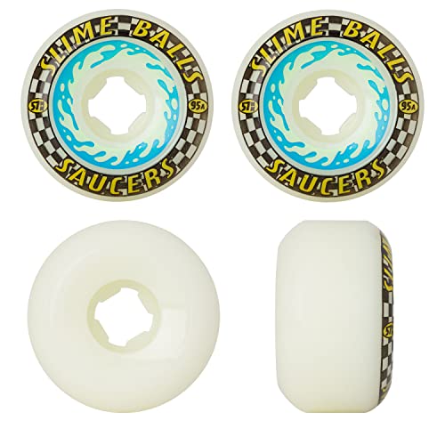   ܡ ȥܡ ǥ Slime Balls Skateboard Wheels 57mm Saucers 95A White  ܡ ȥܡ ǥ