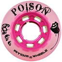 ウィール タイヤ スケボー スケートボード 海外モデル ATOM Poison Savant Skate Wheels Pink Set of 8ウィール タイ...