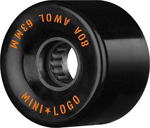 ウィール タイヤ スケボー スケートボード 海外モデル Mini Logo A.W.O.L 63mm X 80a Blackウィール タイヤ スケボー スケートボード 海外モデル