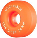 ウィール タイヤ スケボー スケートボード 海外モデル Mini Logo C-Cut '2' 101A Skateboard Wheels, 54mm, Or...