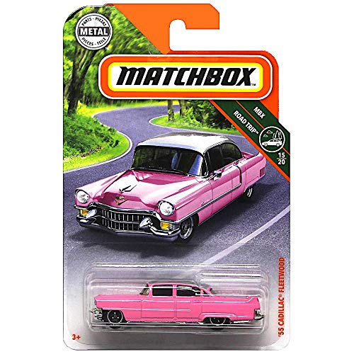 マッチボックス マテル ミニカー MATCHBOX アメリカ直輸入 Matchbox 2019 MBX Road Trip 039 55 Cadillac Fleetwood 11/100, Pinkマッチボックス マテル ミニカー MATCHBOX アメリカ直輸入