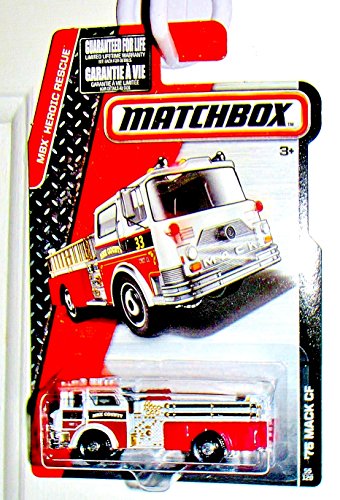 マッチボックス マテル ミニカー MATCHBOX アメリカ直輸入 Matchbox 2015 MBX Heroic Rescue 039 75 Mack CF Fire Engine 55/120, Red and Whiteマッチボックス マテル ミニカー MATCHBOX アメリカ直輸入