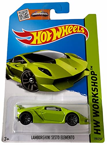 ホットウィール Hot Wheels ランボルギーニ・セストエレメント HWワークショップ 198/250 グリーン Lamborghini ビークル ミニカー