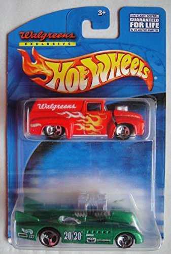 ホットウィール マテル ミニカー ホットウイール HOT WHEELS SET OF 2 WALGREENS EXCLUSIVE RED '56 FORD VAN AND GREEN DOUBLE VISIONホットウィール マテル ミニカー ホットウイール