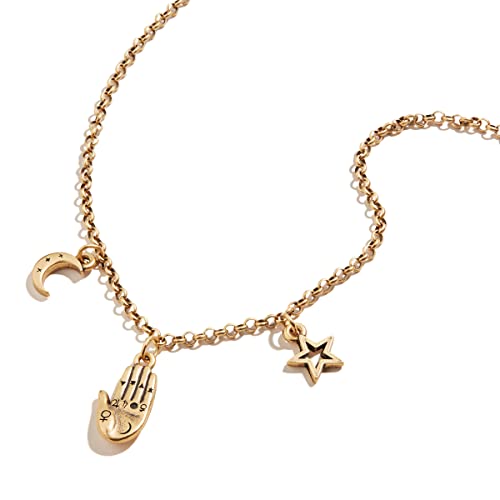 アレックスアンドアニ アメリカ アクセサリー ブランド かわいい Alex and Ani Good Fortune Adjustable Necklace for Women, Palmistry Pendant, Rafaelian Gold Finish, 20 to 22 inアレックスアンドアニ アメリカ アクセサリー ブランド かわいい