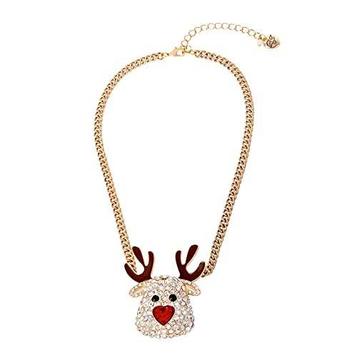 ベッツィ・ジョンソン ネックレス Betsey Johnson アメリカ 日本未発売 Betsey Johnson Reindeer Pendant Necklace,RED,379236GLD600ベッツィ・ジョンソン ネックレス Betsey Johnson アメリカ 日本未発売