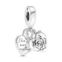 ph ANZT[ uh 킢  Pandora Rose Heart Padlock Dangle Charm Bracelet Charm Moments Bracelets - Stunning Women's Jewelry - Gift for Women in Your Life - Made with Sterling Sph ANZT[ uh 킢 