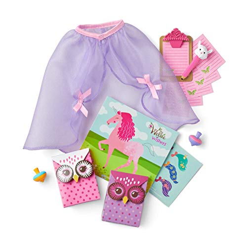 アメリカンガールドール 赤ちゃん おままごと ベビー人形 American Girl WellieWishers Fun Games Set for 14.5-inch Dolls with a Clipboard, Bunny Pencil, Organza Skirt, Two Owl Face Party Bags, Game Bアメリカンガールドール 赤ちゃん おままごと ベビー人形