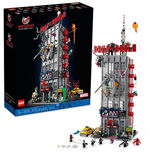 レゴ LEGO Marvel Spider-Man Daily Bugle Newspaper Office 76178 Building Set - Featuring 25 Spider-Verse Minifigures Including Peter Parker, Venom, and Spider-Gwen, Collectible Gift Idea for Adultsレゴ