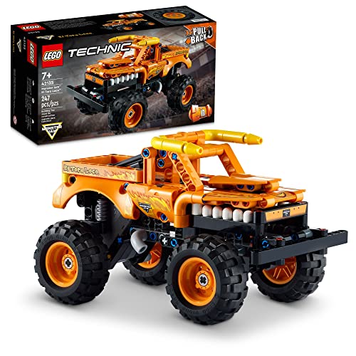 レゴ テクニックシリーズ LEGO Technic Monster Jam El Toro Loco, 2 in 1 Pull Back Truck to Off Roader Car Toy 42135, Monster Truck and Race Car Building Toy, Construction Kit for Kids, Boys, Girls Age 7+ Years Oldレゴ テクニックシリーズ