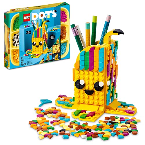 レゴ LEGO 41948 DOTS Cute Banana Pen Holder, Arts and Crafts Set, Toy Pencil Pot Desk Organizer, DIY Bedroom Accessories, Gifts for Kids, Girls & Boys 6 Plus Years Oldレゴ