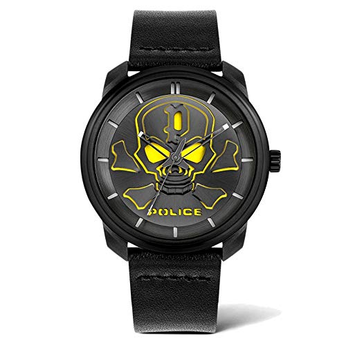 ポリス 腕時計（メンズ） 腕時計 ポリス メンズ Police Unisex Adult Analogue Quartz Watch with Leather Strap PL15714JSB.02腕時計 ポリス メンズ