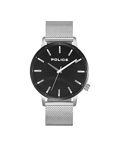 ポリス 腕時計（メンズ） 腕時計 ポリス メンズ Police Men's Quartz Analog Watch with Stainless Steel Strap 1, Black/White, Bracelet腕時計 ポリス メンズ