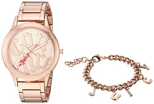 ジューシークチュール 腕時計 ジューシークチュール レディース Juicy Couture Black Label Women's Rose Gold-Tone Watch with Genuine Crystal Accented Charm Bracelet, JC/1146RGST腕時計 ジューシークチュール レディース
