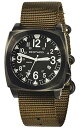 rv xgDb` Y tA COf BERTUCCI Men's E-1S Ballista Defender Olive Nylon Webbing Band Black Dial Quartz Analog Watchrv xgDb` Y tA COf