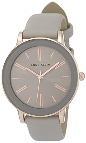 腕時計 アンクライン レディース Anne Klein Women s Japanese Quartz Dress Watch with Faux Leather Strap Gray 16 Model: AK 3818RGTP 腕時計 アンクライン レディース