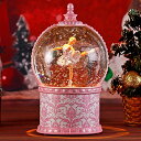 スノーグローブ 雪 置物 インテリア 海外モデル Musical Ballerina Christmas Snow Globes, 7.1 Inch Light...