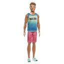 バービー バービー人形 ケン Ken Barbie Fashionistas Ken Fashion Doll #192 with Brunette Cropped Hair & Vitiligo in Malibu Tank, Shorts & Sandalsバービー バービー人形 ケン Ken