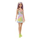 バービー バービー人形 ファッショニスタ Barbie Fashionistas Doll #190 with Purple-Streaked Blonde Hair, Romper Dress, Yellow Wedge Sneakers & Bracelet Accessoryバービー バービー人形 ファッショニスタ