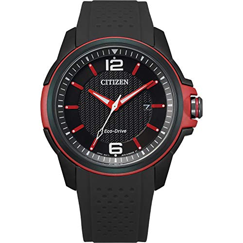 腕時計 シチズン 逆輸入 海外モデル 海外限定 Citizen Eco-Drive Weekender Quartz Mens Watch, Stainless Steel with Polyurethane strap, Black (Model: AW1658-02E)腕時計 シチズン 逆輸入 海外モデル 海外限定