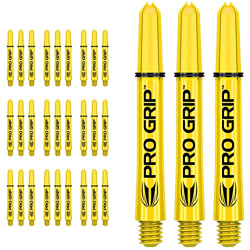 海外輸入品 ダーツ シャフト Target Darts 10 x Sets of Yellow Pro Grip Shaft Intermediate - 30 in Total海外輸入品 ダーツ シャフト