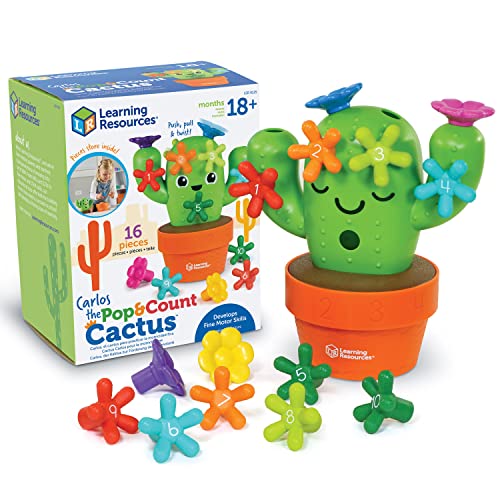 知育玩具 パズル ブロック ラーニングリソース Learning Resources Carlos The Pop Count Cactus,16 Pieces, Age 18 Months, Toddler Learning Toys, Preschool Toys, Educational Toys for Kids, Cactus Toys for Kids知育玩具 パズル ブロック ラーニングリソース