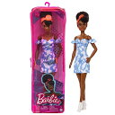 バービー バービー人形 ファッショニスタ Barbie Fashionistas Doll #185 with Black Up-do Hair, Bleached Denim Dress & Accessories Including Boots & Headbandバービー バービー人形 ファッショニスタ
