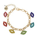 ベッツィ・ジョンソン アメリカ アクセサリー ブランド かわいい Betsey Johnson Lips Charm Braceletベッツィ・ジョンソン アメリカ アクセサリー ブランド かわいい