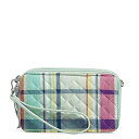 ヴェラブラッドリー レディース 財布 ショルダーバッグ コットン Vera Bradley Pastel Plaid 2022年春モデル 約10×18×3センチ
