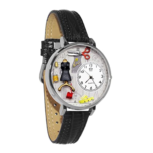 rv C܂Ȃ킢 v[g NX}X jZbNX Whimsical Gifts Fashion Design Sewing Watch in Silver Large Stylerv C܂Ȃ킢 v[g NX}X jZbNX