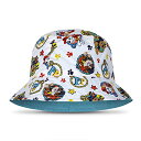 pEpg[ AJA q LbY t@bV Nickelodeon Paw Patrol Chase, Marshall and Rubble Printed Bucket Hat - UPF50+ Sun Protection White-Blue (White)pEpg[ AJA q LbY t@bV