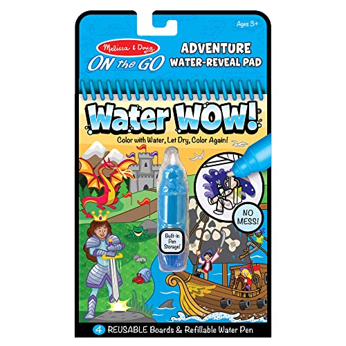 メリッサ ダグ おもちゃ 知育玩具 Melissa Doug Melissa Doug On The Go Water Wow Reusable Water-Reveal Activity Pad Adventure - - Party Favors, Stocking Stuffers, Travel Toys For Toddlers, Mess Freメリッサ ダグ おもちゃ 知育玩具 Melissa Doug