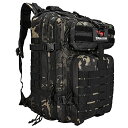 ミリタリーバックパック タクティカルバックパック サバイバルゲーム サバゲー アメリカ vAv YAKEDA 45L Tactical Backpack for Men Large 3 Day Assault Pack Bug out Bag (Blackミリタリーバックパック タクティカルバックパック サバイバルゲーム サバゲー アメリカ