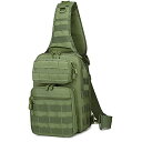 ミリタリーバックパック タクティカルバックパック サバイバルゲーム サバゲー アメリカ VIIDOO Tactical Sling Bag for Men, Od Green Military Molle Concealed Carry Shoulder ミリタリーバックパック タクティカルバックパック サバイバルゲーム サバゲー アメリカ