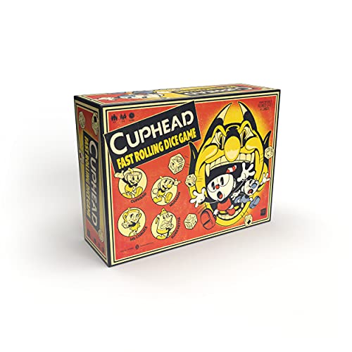 ボードゲーム 英語 アメリカ 海外ゲーム Dice Game | Replay and Unlock Content Each Time You Play as Cuphead Mugman Ms. Chalice and Elder Kettle | Based on the Cuphead Video Game | O…