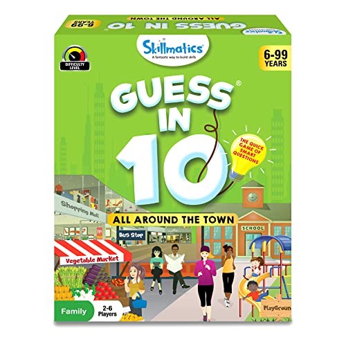 Skillmatics スキルマティクス アメリカ 海外輸入 知育玩具 Skillmatics Card Game - Guess in 10 All Around The Town, Perfect for Boys, Girls, Kids, and Families Who Love Board Games, Travel FriendlySkillmatics スキルマティクス アメリカ 海外輸入 知育玩具